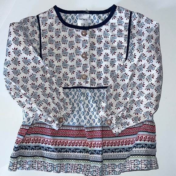 Carter's Shirts & Tops Pretty Little Girls Shirt Size 2 Months